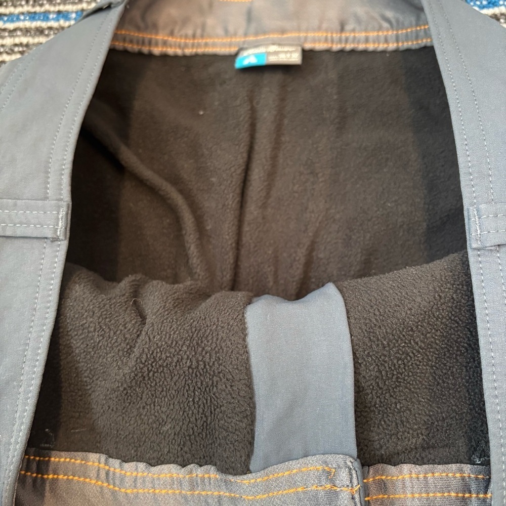 Eddie Bauer 35 First Ascent Fleece Lined Cargo Pants Gray - Picture 4 of 7